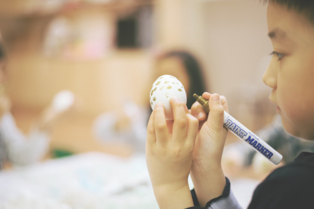 폴리어학원 분당캠퍼스 ECP7 창의 아트 프로젝트 수업 장면